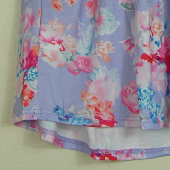 HOST PICK! LAST ONE! Floral Racerback Tank, Purple - Picture 7 of 8